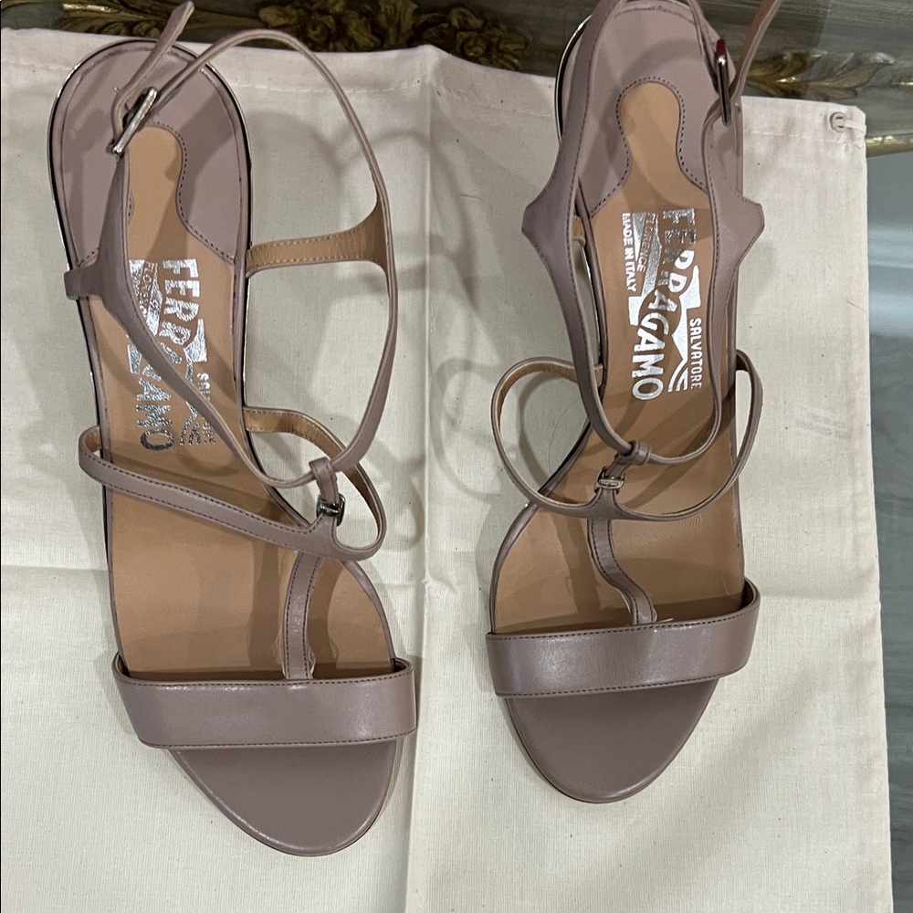 Salvatore Ferragamo Women's Taupe Sandals
